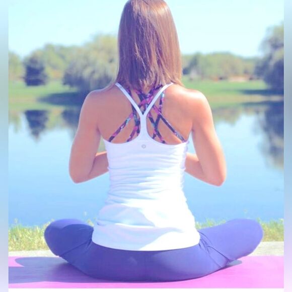 LuLu Flow freely through all types of yoga in this thin-strapped, racerback tank - Picture 8 of 10